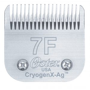 Tête de coupe tondeuse - système Clip - Oster CryogenX-Ag - N° 7F - 3,2mm