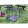 Metal folding transport cage for dog - Vivog - 2 doors - lenght 124cm - width 76cm - height 83cm