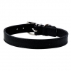 Collar made from imitation lambskin black - 34x1.6 cm
