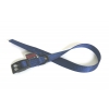 Right blue nylon collar for dogs