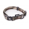 Collier laisse et harnais pour chien de la collection camouflage marron - Collier : Longeur 40 à 55cm - largeur 2cm
