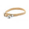 Collier nylon chat élastique beige - 1 x 30 cm