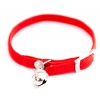 Cat collar - nylon elastic red - 1 x 30 cm 