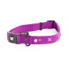 Dog collar - pink cross - W16mm L30cm to 45cm