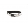 Dog collar - White Disco - M - W25mm L35 to 45cm