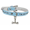Collier pour chien ELEGANCE - Bleu glacier -  45x2.0cm