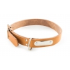Coupé franc natural leather Dog Collar - W31mm L70cm