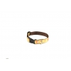Dog collar - Floralies yellow - M - W25mm L35 to 55cm