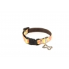 Dog collar - Floralies yellow - S - W15mm L25 to 40cm