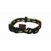 Black yellow dog Collar - original paw - W20mm L40 to 55cm