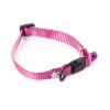 Plain nylon adjustable collar for cat - Pink