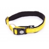 Collier réglable pour chien - Néo Jaune - Longeur 55 à 60cm - largeur 25mm
