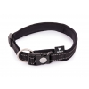 Collier réglable pour chien - Néo Noir - Longeur 55 à 60cm - largeur 25mm