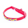 Braided cat collar - red