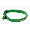 Braided cat collar - green