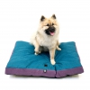 Coussin rectangle pour chien - Bleu/violet ok