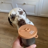 Couvercle de boîte de conserve en silicone pour chien - jaune 2