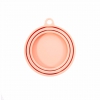 Couvercle de boîte de conserve en silicone pour chien - rose dos