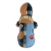 Doudoune pour chien - Patchwork bleu