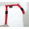 Cat harness - Plain Fabric - red