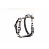 Dog harness - Black & White rhinestone