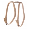 Plain Adjustable Nylon Tubular Harness for Cat - Beige