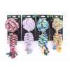 Jouet pour chien - Lot de 4 balles + corde en coton