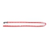 "Bicolor nylon ""Mustache"" leash for cats - Red-Pink"