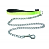 Laisse chaîne pour chien - vert citron - forte - 3mm - 25mm - 100cm