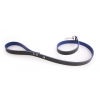 Laisse cuir Allure en cuir Kaki/Bleu - L.100 x l.1,9 cm