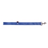 Laisse double épaisseur pour chien en nylon bleu - larg 40mm Long 60cm