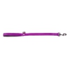 Laisse double épaisseur pour chien en nylon mauve - larg 25mm Long 60cm