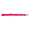 Laisse double épaisseur pour chien en nylon rouge - larg 40mm Long 60cm