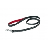 Dog lead grey leather - Boston - W16mm L100cm