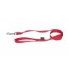 Laisse en nylon rouge pour chien - larg 10mm Long 120cm
