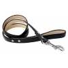 Dundy black dog lead - 120cm x 2cm