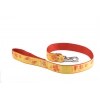 Laisse pour chien - Floralies jaune - L - larg 40mm Long 100cm