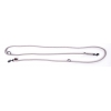 Multiposition dog lead - rounded nylon - grey - 1,3 x 192 cm 