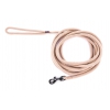 Laisse pour chien - nylon rond beige - 5 m