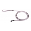 Dog lead - rounded nylon - grey - 2 m