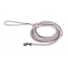 Dog lead - rounded nylon - grey - 5 m