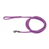 Laisse pour chien - nylon rond mauve - 2 m