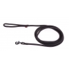 Dog lead - rounded nylon - black - 3 m