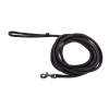 Dog lead - rounded nylon - black - 5 m