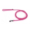 Laisse pour chien - nylon rond rose - 2 m