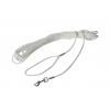Longe blanche cordeau nylon pour chien - larg 6mm Long 15m