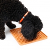 Tapis de léchage "carré" silicone pour chien et chat - jaune 6