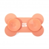 Tapis de léchage "os" silicone pour chien - rose 1