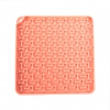 Tapis de léchage "carré" silicone pour chien et chat - rose