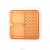 Tapis de léchage "trio" silicone pour chien et chat - jaune